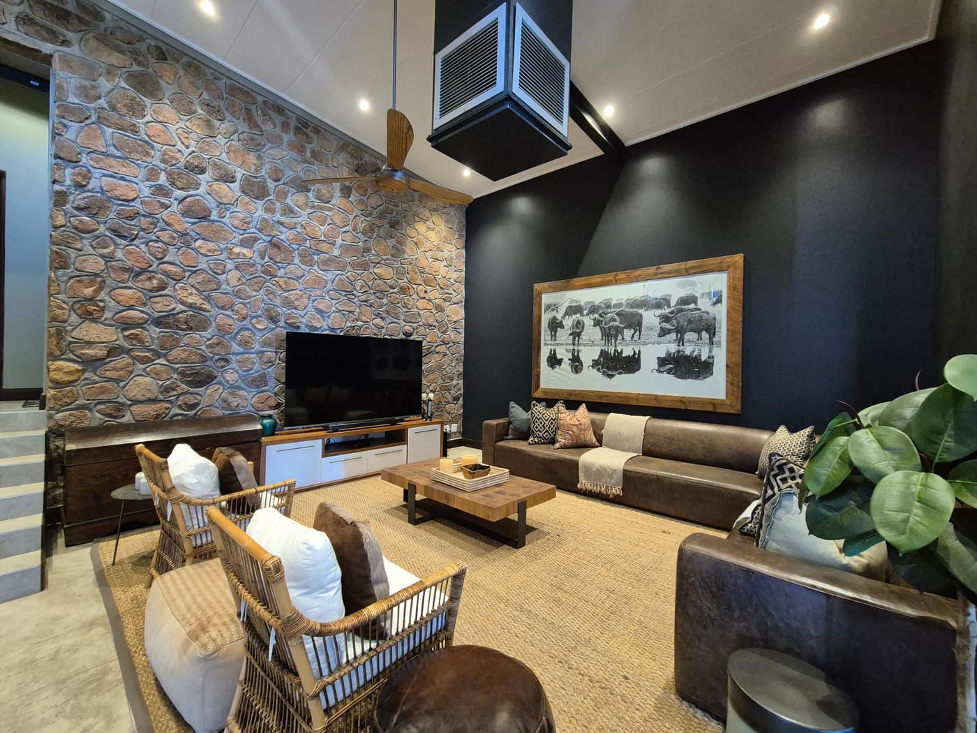 Baobab House common area - open-plan living space